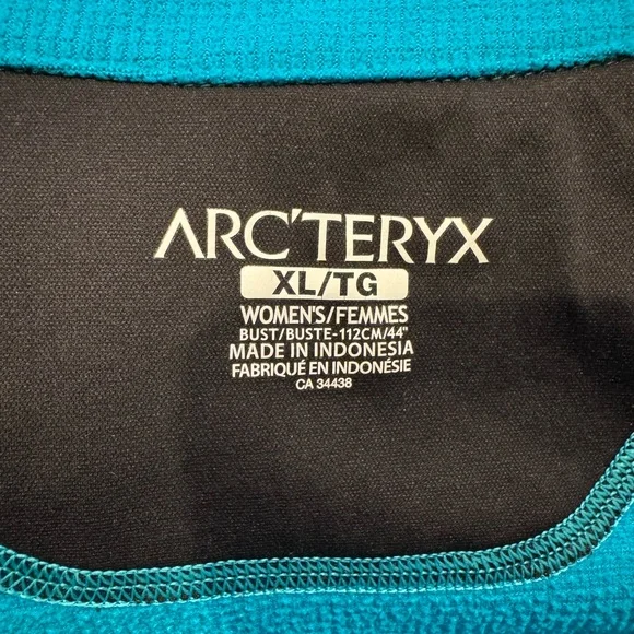Arc'teryx Teal and Black Women's Pullover - Picture 5 of 5